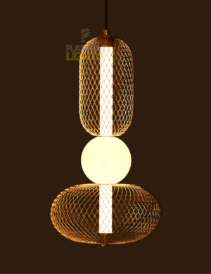 NOVA TWIN MESH GLOW PENDANT LIGHT